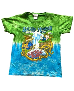 Disney Parks Shirt Junior Extra Small Blue Green Tie Dye Splash Mountain Girls - Picture 1 of 8