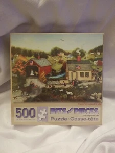 NEW Bits and Pieces CUTTER'S COVERED BRIDGE 500 piece puzzle - Picture 1 of 5
