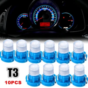 10pcs Blue T3 Neo Wedge LED Instrument Cluster Dashboard Gauge Climate Light  - Picture 1 of 12