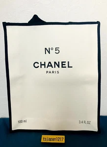 CHANEL N ° 5 No 5 100th Anniversary Tote Bag White × Black 2021 Perfume - Picture 1 of 10