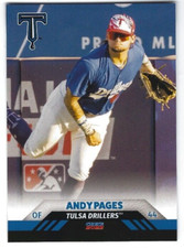 2022 Tulsa Drillers (Double A-Los Angeles Dodgers) Andy Pages