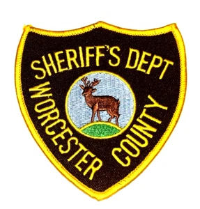 WORCESTER COUNTY MASSACHUSETTS MA Sheriff Police Patch DEER STAG - Picture 1 of 1