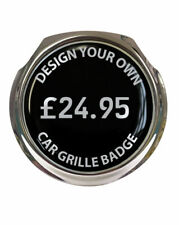 Design Your Own Car Grille Badge - FREE FIXINGS