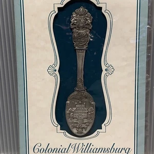 Vintage Pewter Spoon Collection, Colonial Williamsburg Governor’s Palace ~ NEW - Picture 1 of 7