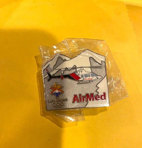 SALT LAKE CITY OLYMPIC PIN MEDICAL AIR MED MEDICAL HELICOPTER PIN NEW - Image 1 of 1