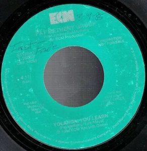 1984 PAT METHENY GROUP YOLANDA YOU LEARN ECM PROMO 45 #7-29064 NM- - Picture 1 of 2