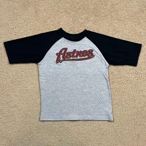 Vintage Houston Astros Kids 3/4 Sleeve T Shirt Size 5 - Picture 1 of 4