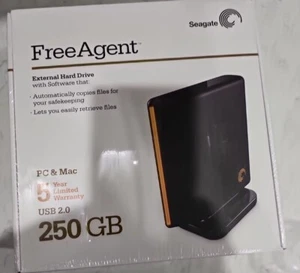 Seagate FreeAgent Desktop 250GB USB 2.0 External Hard Drive Windows Vista OSX 10 - Picture 1 of 6