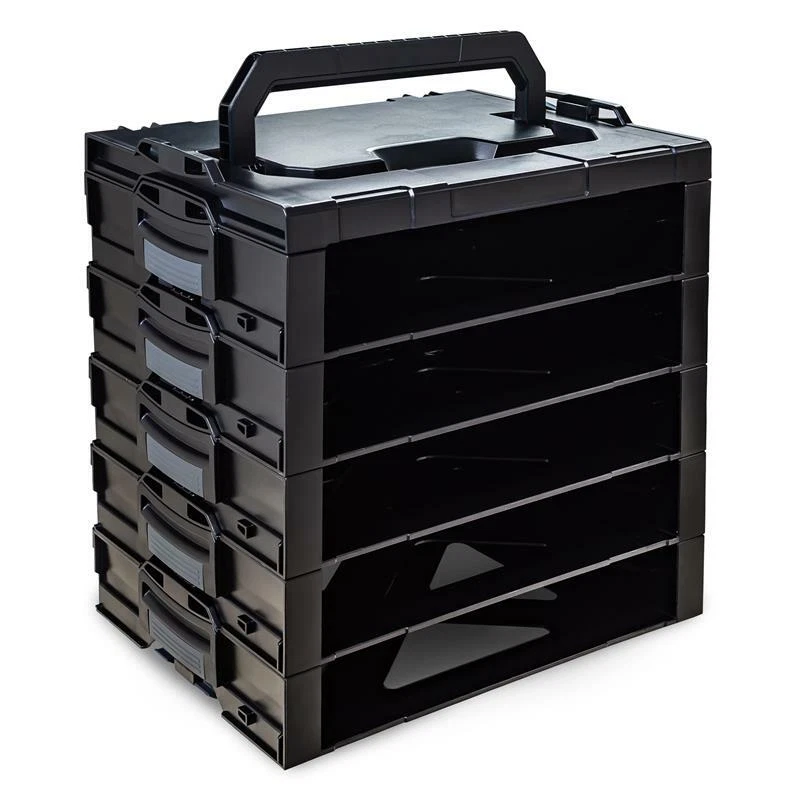 Sortimo Systemkoffer i-BOXX Rack 5er Block Industrial Line / schwarz, leer - Bild 1 von 1