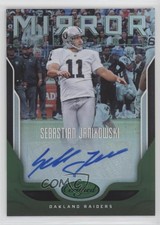 2017 Certified Mirror Signatures Green /5 Sebastian Janikowski #MS-SJ Auto