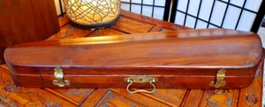 Vintage Antique Timber & Brass Violin Coffin Style Case Vintage 4/4 Circa 1920's - Picture 1 of 13