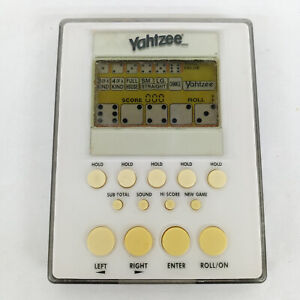 Yahtzee Electronic Handheld Game White Parker Brothers