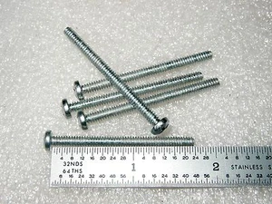 6-32 x 1-3/4" SCHRAUBE PAN HEAD KREUZSCHLITZ ZINK STAHL - 50 STCK. - Bild 1 von 1
