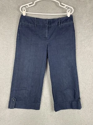 Pantalón vaquero Larry Levine para mujer tiro medio pierna ancha elástico azul talla 6 Foto 1 de 4