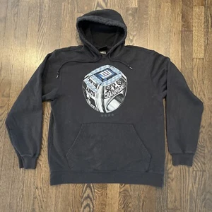 New York Giants Hoodie Medium Super Bowl Ring Black Mens Reebok - Picture 1 of 5