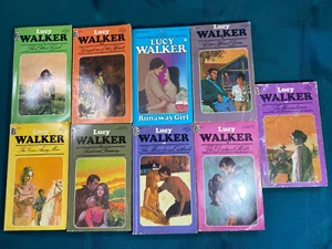 Vintage Lucy Walker 9 Paperback Lot Romance Novels Beagle Romance - Picture 1 of 10