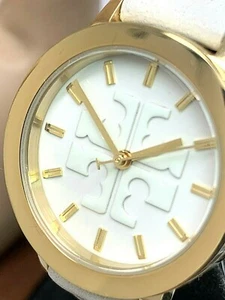 Reloj para mujer Tory Burch TBW2002 28 mm dorado marfil doble envoltura cuero GIGI $315 - Imagen 1 de 12