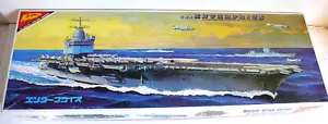 KIT NICHIMA PORTE-AVIONS "USS ENTERPRISE" 1/500ème BOITE 74x25cm TRÈS BON ÉTAT - Imagen 1 de 11