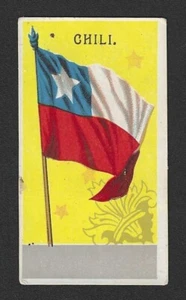 1890er Jahre H628 Handelskarte - Dr. McLane's Flags aller Nationen Serie - Chile (Chile) - Bild 1 von 2