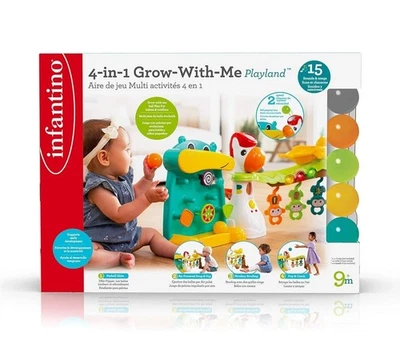 Infantino 4 in 1 Grow with Me Playland Centro Attività Nuovo Sigillato  - Immagine 1 di 3