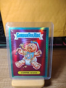 CONNIE SEWER Garbage Pail Kids Chrome Aqua Prism Refractor /199 - Picture 1 of 2