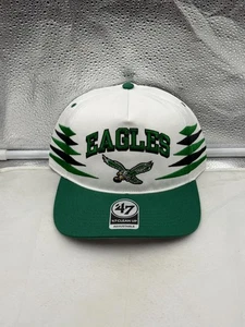 Philadelphia Eagles NFL '47 Brand White Diamond Hitch Snapback Adjustable Hat - Picture 1 of 5