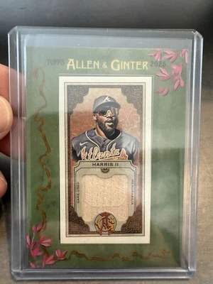 Mini relíquia emoldurada Michael Harris II 2025 Topps Allen & Ginter Braves #MFR-MH - Imagem 1 de 2