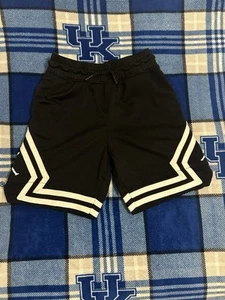 Jordan Kinder Air Diamond Shorts schwarz weiß Mesh Jugend Small S Basketball Logo - Bild 1 von 7