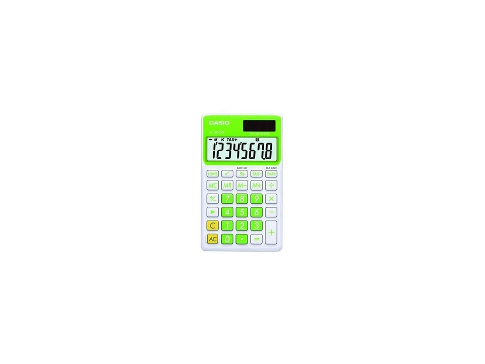 Casio SL-300VC-GN   Big Display Calculator - Green - Image 1 of 1