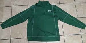 Topo Chico Hard Seltzer 1/4-Zip Green Pullover Jacket Sweatshirt by Clique Large - Picture 1 of 18