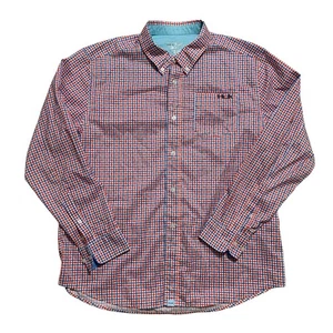 Huk Performance Fabrics Shirt Mens Large Long Sleeve Button Down Check - Picture 1 of 9