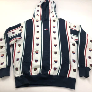 Tommy Hilfiger Kith Medium Hoodie Sweater Box Logo All Over Print PLS READ QC1 - Picture 1 of 13