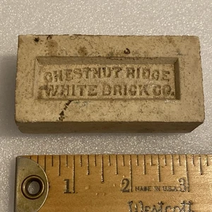 CHESTNUT RIDGE BRICK CO. PUBLICIDAD VENDEDOR MUESTRA MINIATURA KUNKLETOWN PA - Imagen 1 de 10