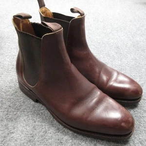 Botas Chelsea Meermin Para Hombre Talla 10 Cuero Marrón Goodyear Welted Zapatos de Vestir - Imagen 1 de 21