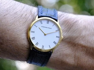 Audemars Piguet Ultra Slim 18k Solid Gold - HOLY TRINITY WATCH FOR UNDER 4K! - Picture 1 of 13