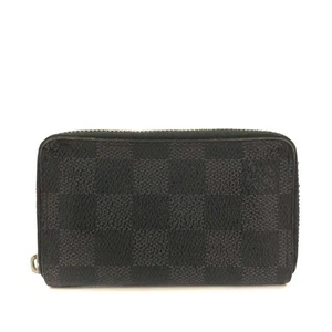 EGA Louis Vuitton Damier Graphite Zippy Zip Coin Purse Wallet Black/7BJ0381 - Picture 1 of 8