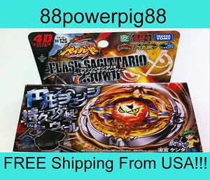 Takara Tomy MFB Beyblade BB-126 Flash Sagittario 230WD sistema 4D venditore statunitense - Foto 1 di 1