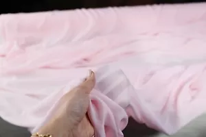 Light Pink 100% Polyester Hi Multi Chiffon Fabric - 60" Wide Sheer Fabric 5998 - Picture 1 of 84