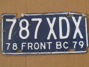 expired Baja California License Plate 787-XDX (3+ years old) - Bild 1 von 3
