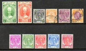 Malaya - Kelantan - Scott #'s 30/70 - Unused & Cancelled - Picture 1 of 1