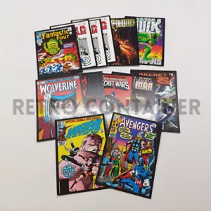 Marvel Superheroes 13 Cards Double Panini Lot Figure Stickers - Picture 1 of 1