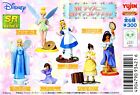 Set 6 Figure Princesses Disney Part 2 gashapon YUJIN Japan Alice Tinkerbell