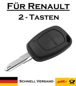 1x Carcasa Llave Coche Para Renault - Repuesto 2 Botones Mando a Distancia KS08 - Imagen 1 de 5