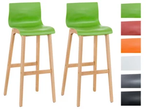 2er Set Barhocker Hover Natura Barsühle Thekenstühle Mit Lehne Küchenhocker - Bild 1 von 7