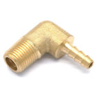 1/8&quot; 1/4&quot; 3/8&quot; NPT Male x Hose Barb Tail Elbow Brass Fuel Fitting Connector