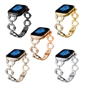 Women Bracelet Link Band for Apple Watch 10 9 8 7 6 SE 41/42/45/46/49mm Ultra 2 - Picture 1 of 35