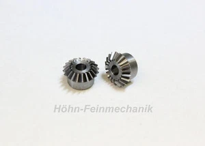 Kegelzahnrad aus Stahl, Modul 0,4, 20/20 Zähne, 1 Paar - Picture 1 of 1