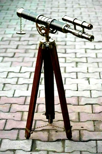 19th Century Antique Brass Telescope - Nautical Navigation - Collector's Dream - Picture 1 of 6