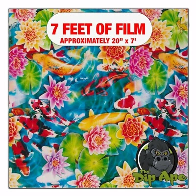 DIP APE Hydrographic film Pond Life hydro dipping 7' x 20" hydro dip