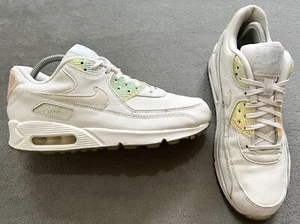 Genuine Authentic Nike Air Max 90 Premium White Blue Tint Trainers Size UK 6 - Picture 1 of 8